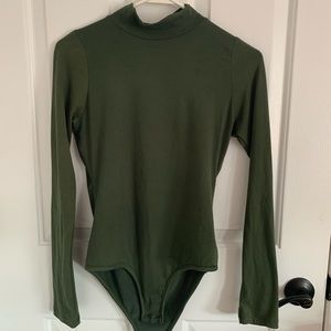 Army green bodysuit